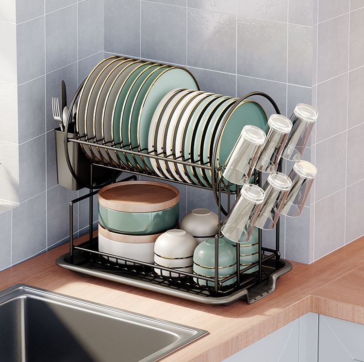 High-Quality Double-Layer Kitchen Shelf Multifunctional Drain Rack