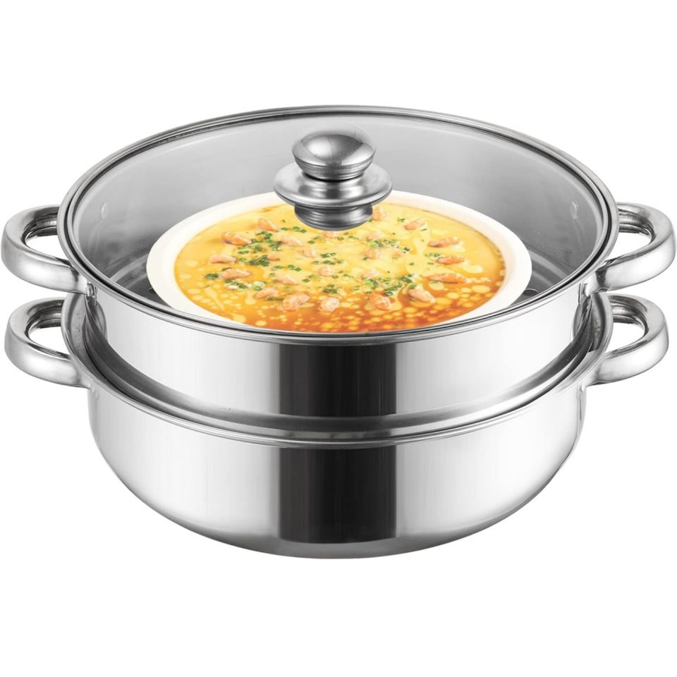 Dual-Purpose Stainless Steel Multi-Layer Electromagnetic Soup Steam Pot with Metal Construction - Wholesale Promotion