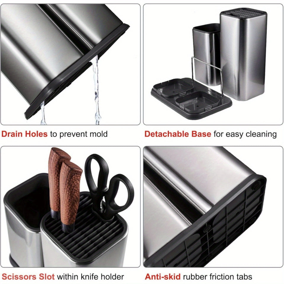 Modern Stainless Steel Kitchen Knife Holder