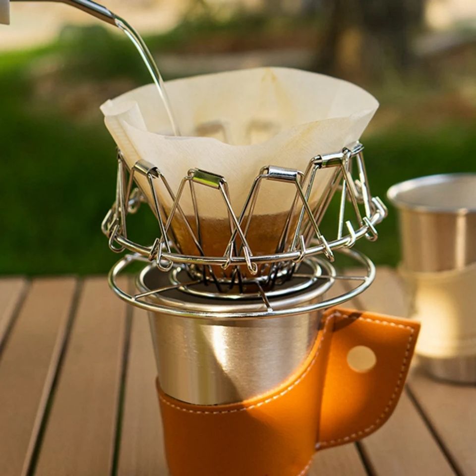 Portable Stainless Steel Coffee Drip Holder