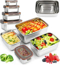 Stainless Steel Fresh-keeping Box with Transparent Lid