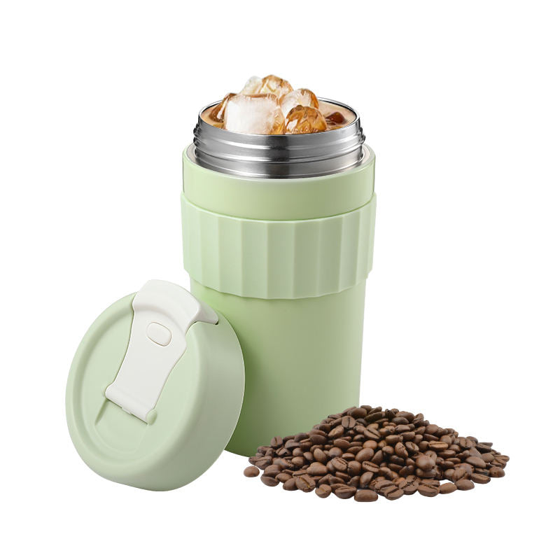 Stainless Steel Cloud-Shaped Travel Coffee Mug with Handle