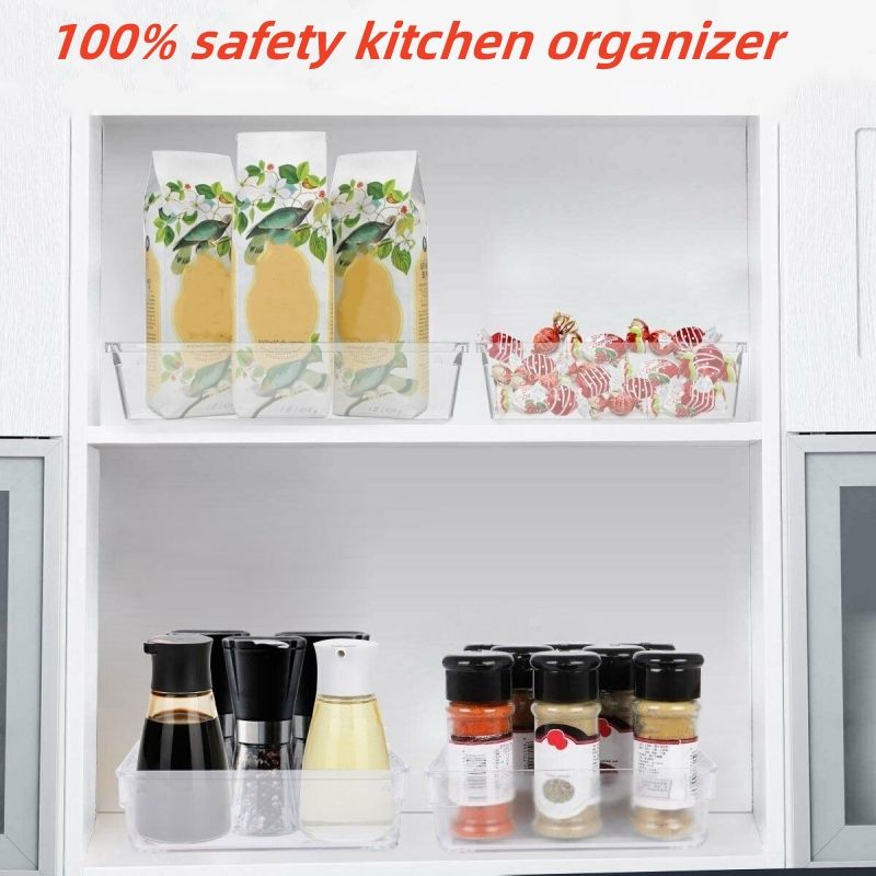 7-Piece Multifunctional Drawer Organizer Set in 4 Sizes, Transparent Plastic Storage Boxes for Makeup/Jewelry/Bedroom/Office