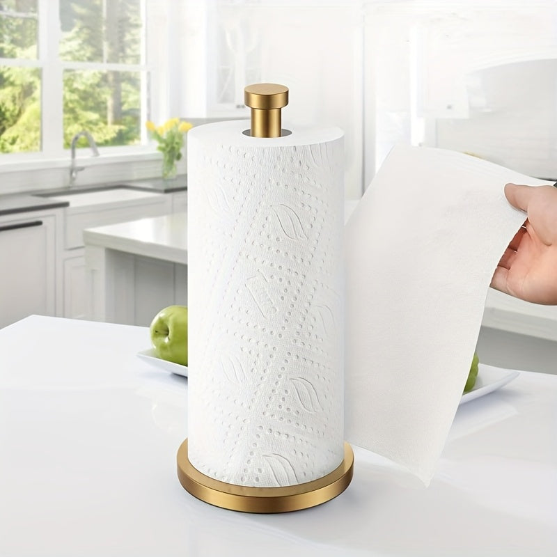 Premium Freestanding Metal Paper Roll Holder Bestseller Stainless Steel Kitchen and Toilet Paper Roll Holder Storage Rack