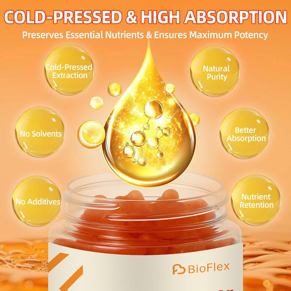 5200mg Cold-Pressed Pumpkin Seed Oil Extract Gummies with Biotin & Ashwagandha for Hair Growth, Prostate, and Skin Health