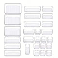 Clear Plastic Drawer Storage Boxes Organizer Set for Utensils/Stationery/Makeup Items