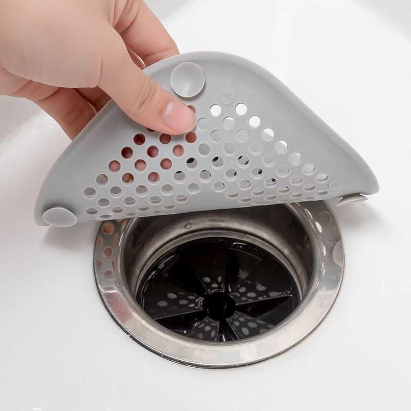 Drainage Outlet Floor Drain Screen Hair Catcher Square Drain Silicone Suction Cup Hair Topper for Showers Kitchen Sink Sieve