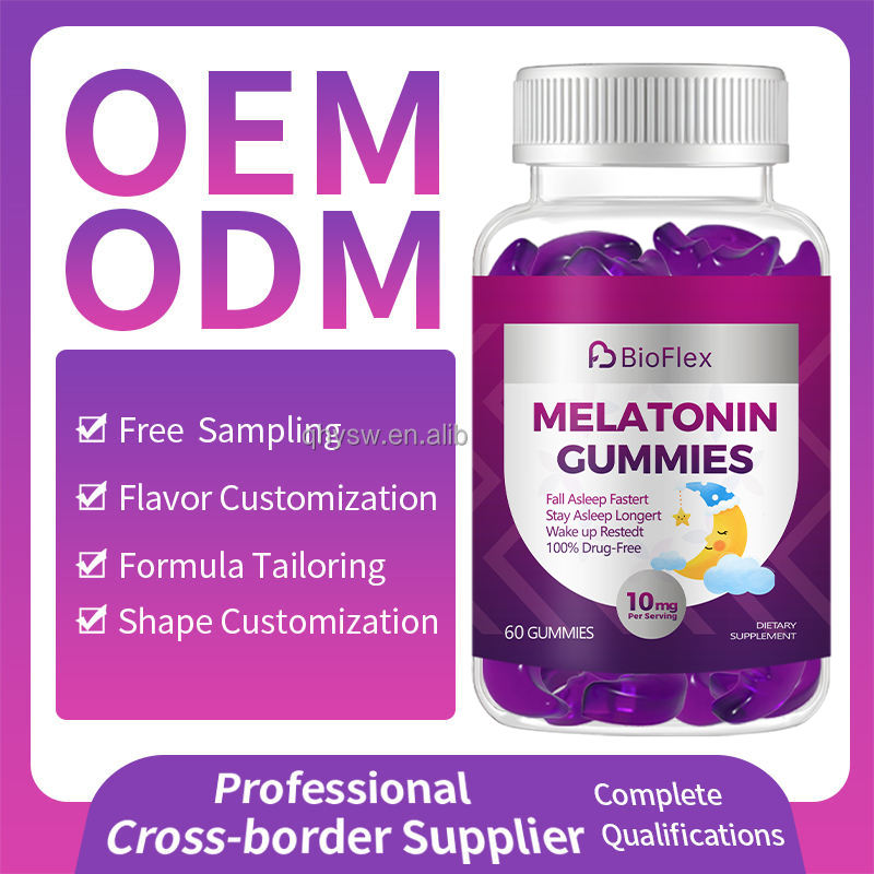 OEM Private Label Maximum Strength Natural Vegan 10mg Melatonin Gummy Sleep Supplement