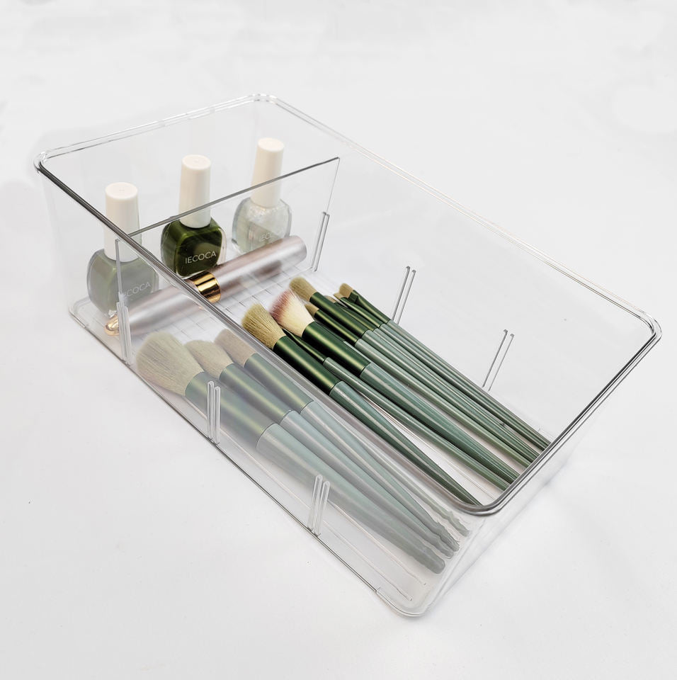 Multifunctional Snacks Tea Bag Organizer with Divided Cosmetic Compartment