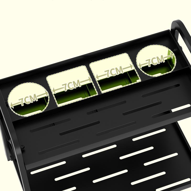 Multilayer Metal Shelf Cosmetic Organizer for Kitchen, Bathroom, and Dresser