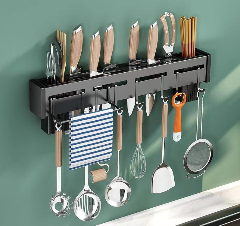 Stainless Steel Knife Rack Kitchen Utensil Organizer Storage Shelf
