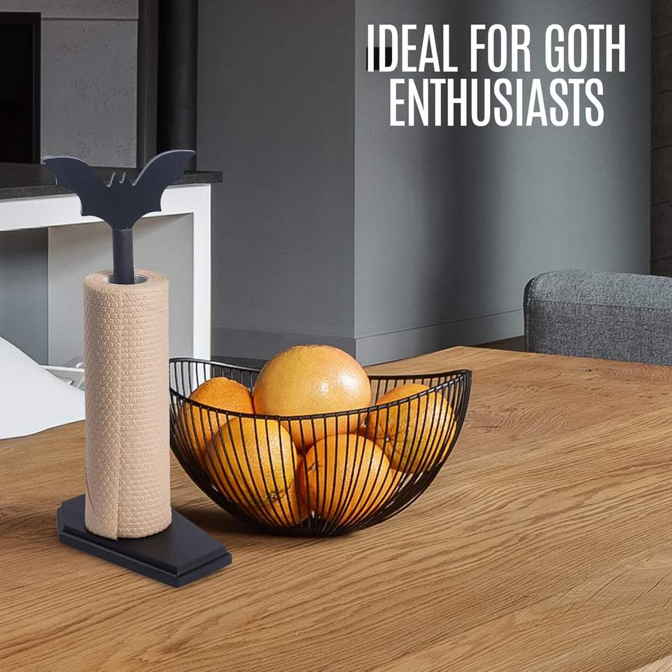 Gothic Coffin-Shaped Napkin Holder Wooden Desktop Decorative Toilet Paper Holder for Halloween