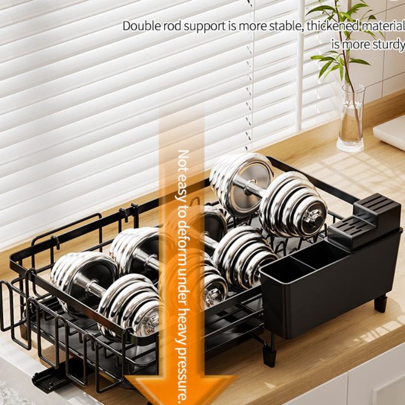 Modern Adjustable Single Bowl Kitchen Sink Rack