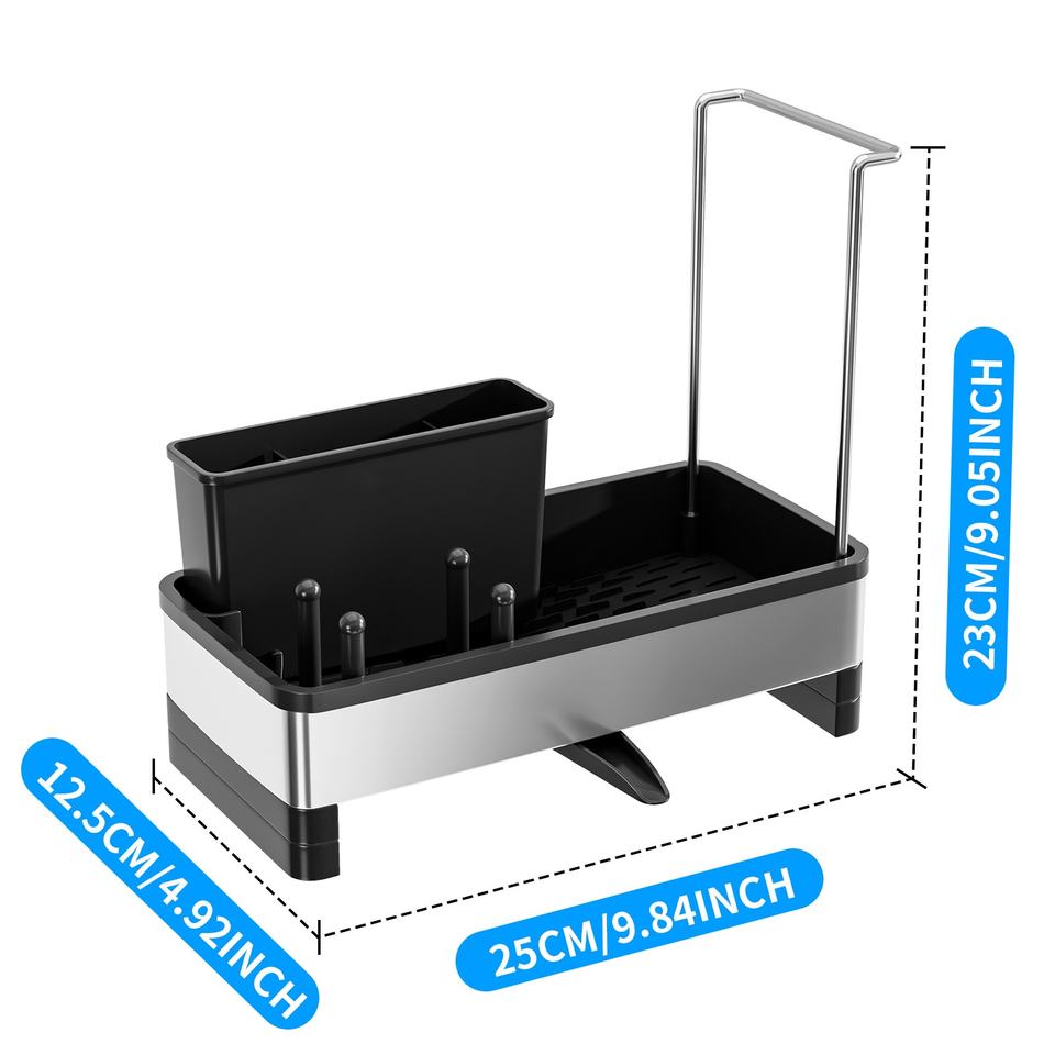 Premium Stainless Steel Sink Caddy Organizer
