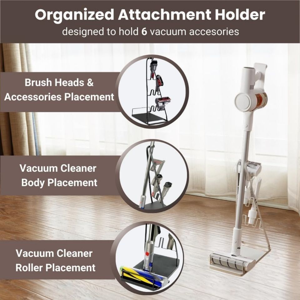 Adjustable Durable Metal Organizer for Portable Multipurpose Handheld Vacuum Holder