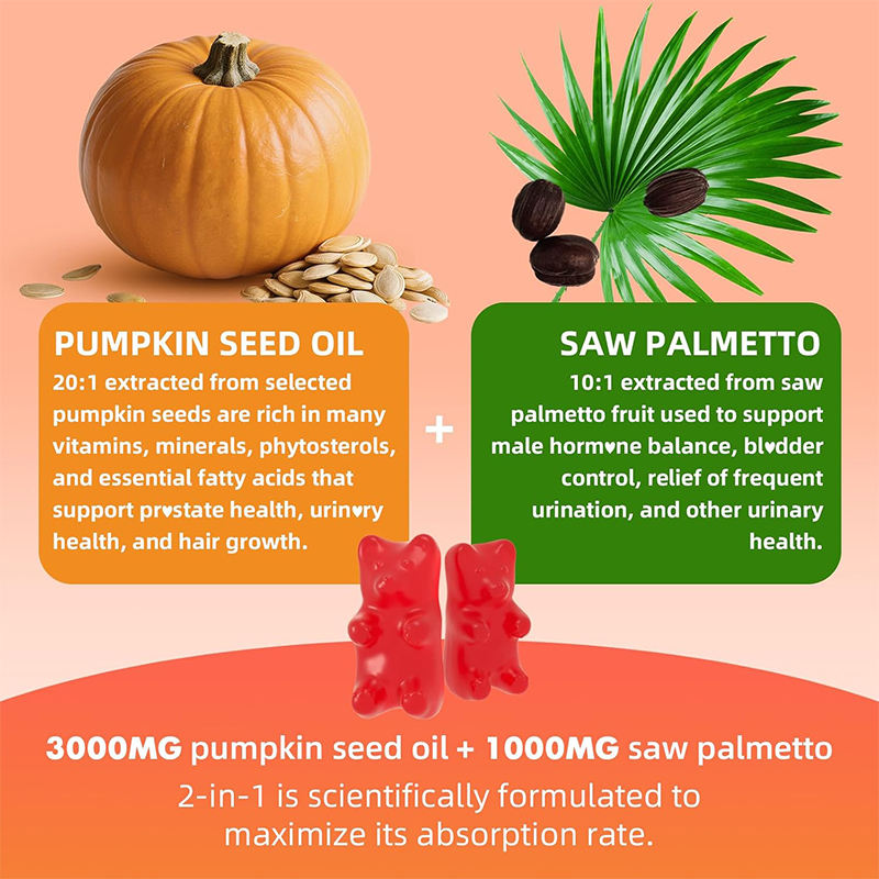 Pumpkin Seed Oil Gummies with Saw Palmetto Extract