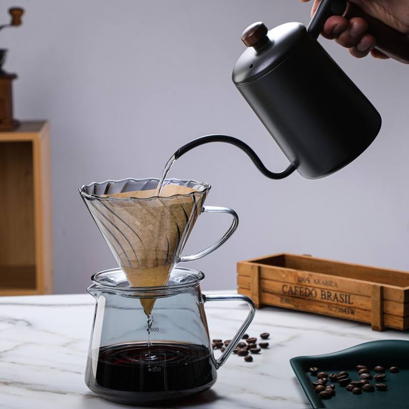 Glass Coffee Dripper with Glass Handle