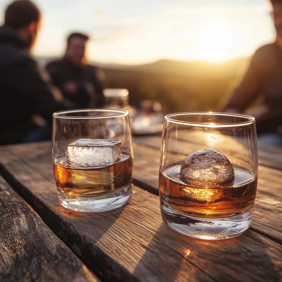 6-Cavity Round Shape Silicone Ice Cream Maker with Lid