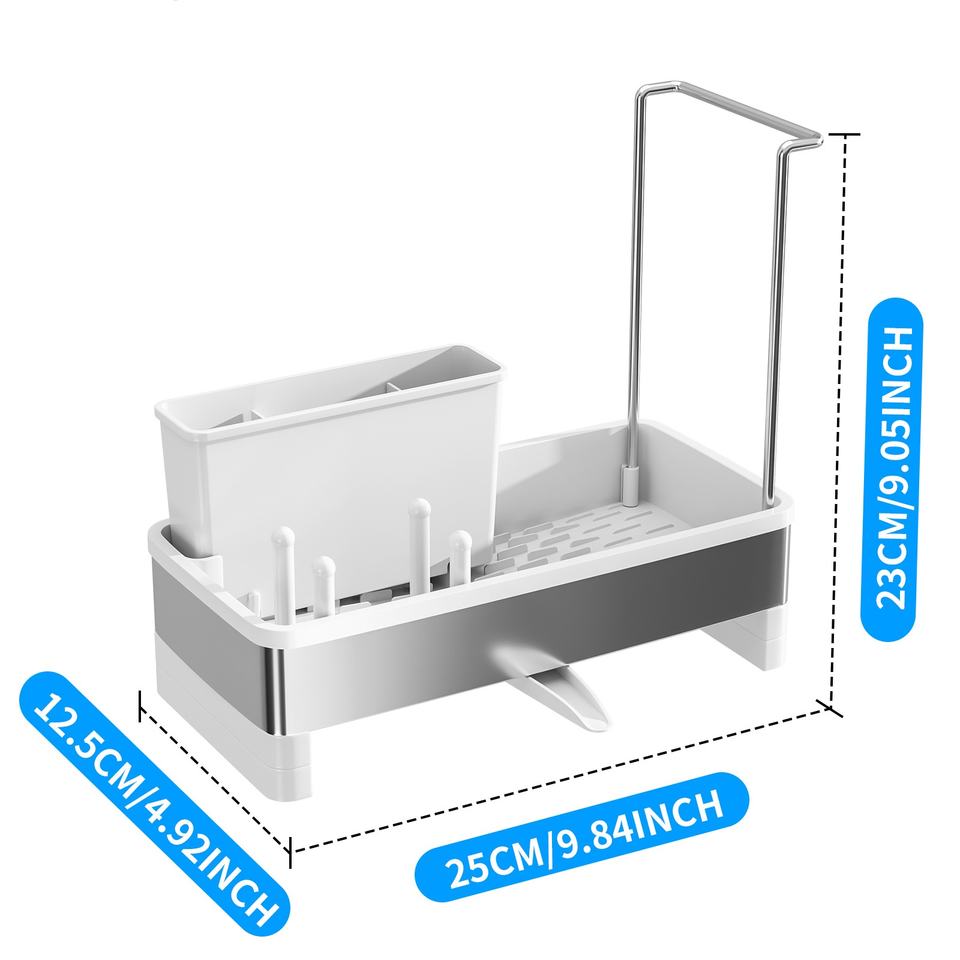 Premium Stainless Steel Sink Caddy Organizer