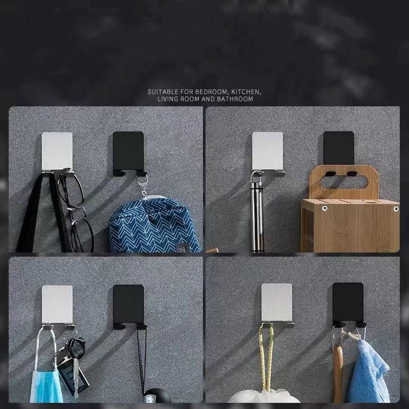 Modern Stainless Steel Self-Adhesive Wall Hooks