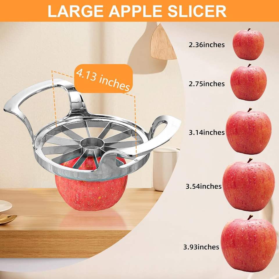 Professional Stainless Steel Apple Cutter, Kitchen Tool for Fruit Preparation, Durable, Versatile, and Easy to Clean