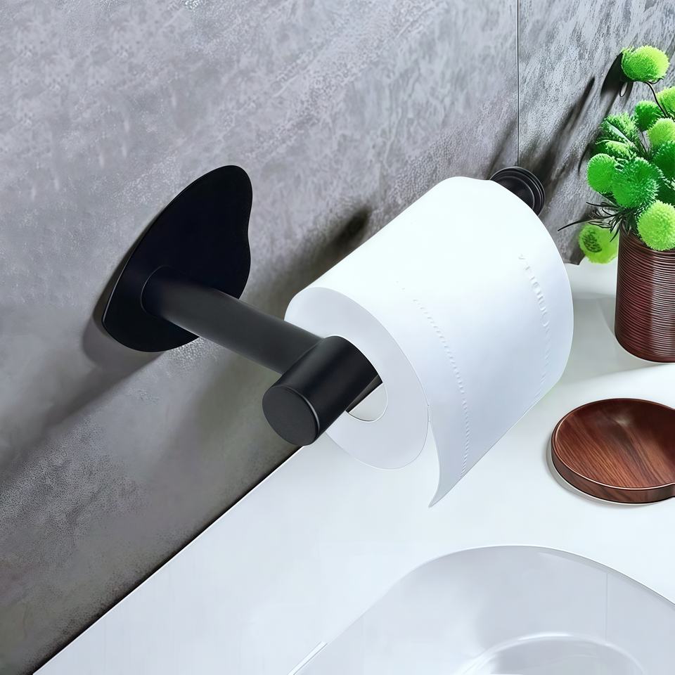 Heart-Shaped Self-Adhesive Stainless Steel Toilet Paper Holder, Bathroom Toilet Shelf, Toilet Paper Roll Holder, Tissue Holder