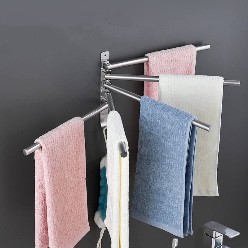 Modern Stainless Steel Bathroom Towel Holder Shelf