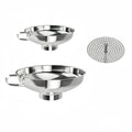 Stainless Steel Canning Funnel Set - Wide Mouth Funnels for Mason Jars