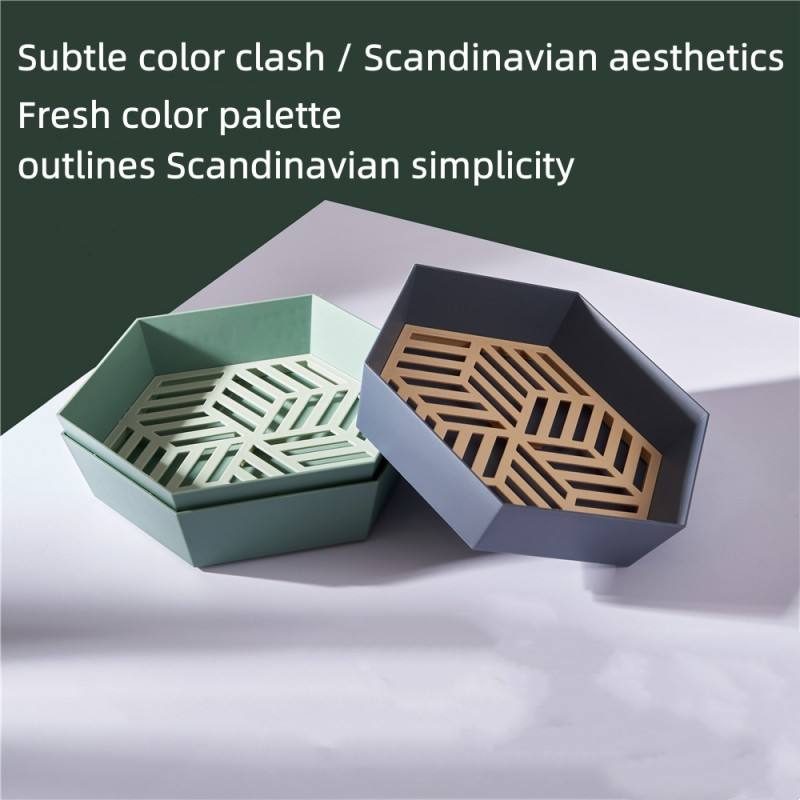 Hexagonal Fruit Tray for Snacks and Sweets