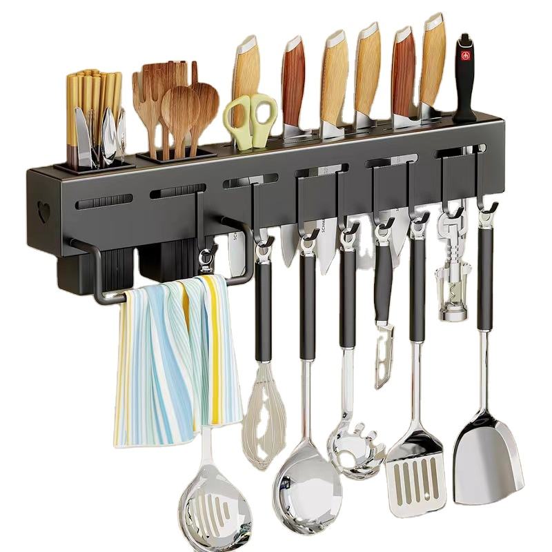 Stainless Steel Knife Rack Kitchen Utensil Organizer Storage Shelf