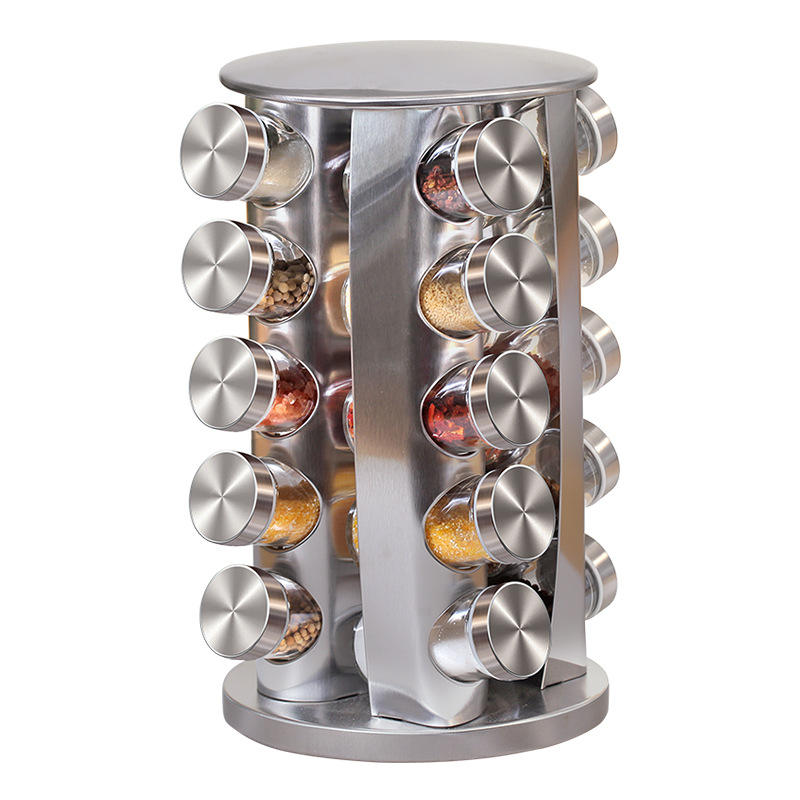 Rotating Spice Rack Kitchen Storage Organizer