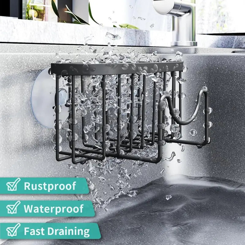 Stainless Steel M-Shaped Kitchen Sink Rack