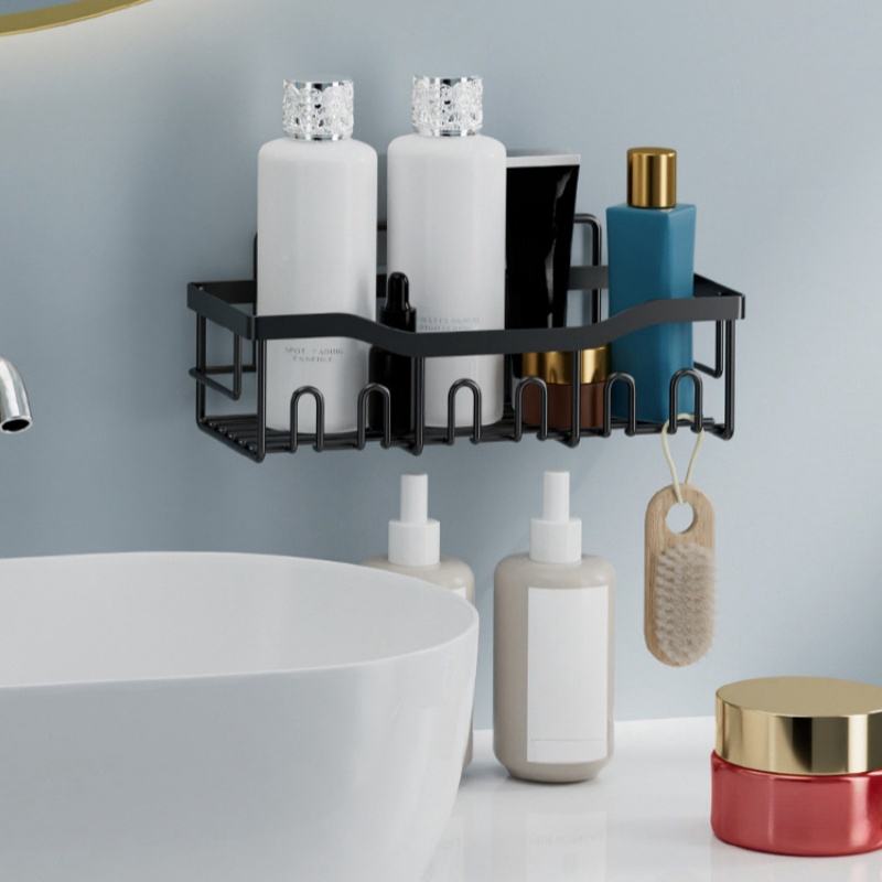 Multifunctional Bathroom Shelf Organizer without Drilling - Bathroom Soap Organizer Wall-Mounted Bathroom Storage Rack