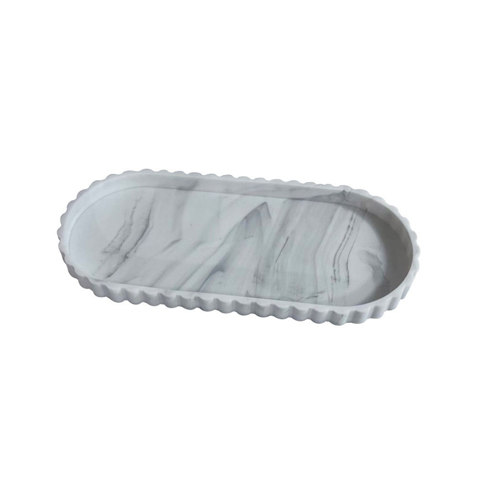 Luxury Oval Silicone Soap Dish for Bathroom and Household