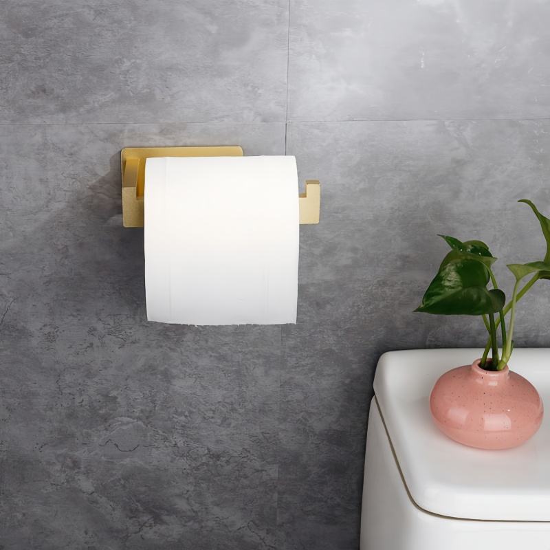 European Style Metal Toilet Paper Holder with Wall Mount Design