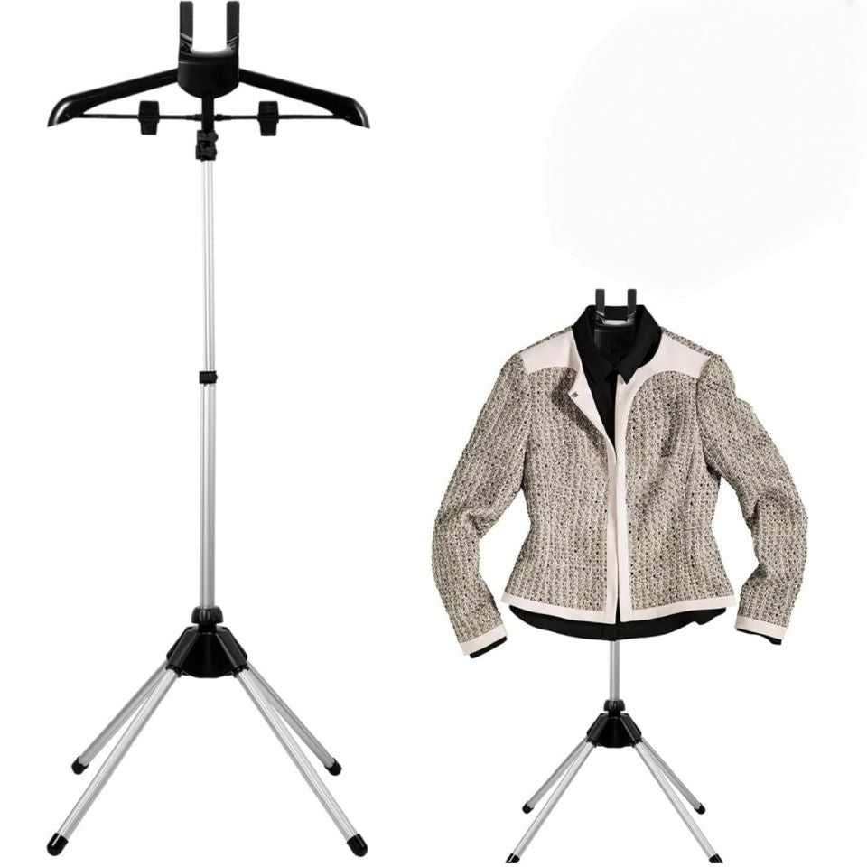 Adjustable Hand Steamer Holder for Clothing T-Shirt Displays and Hanger Drying Rack for Laundry Steamers