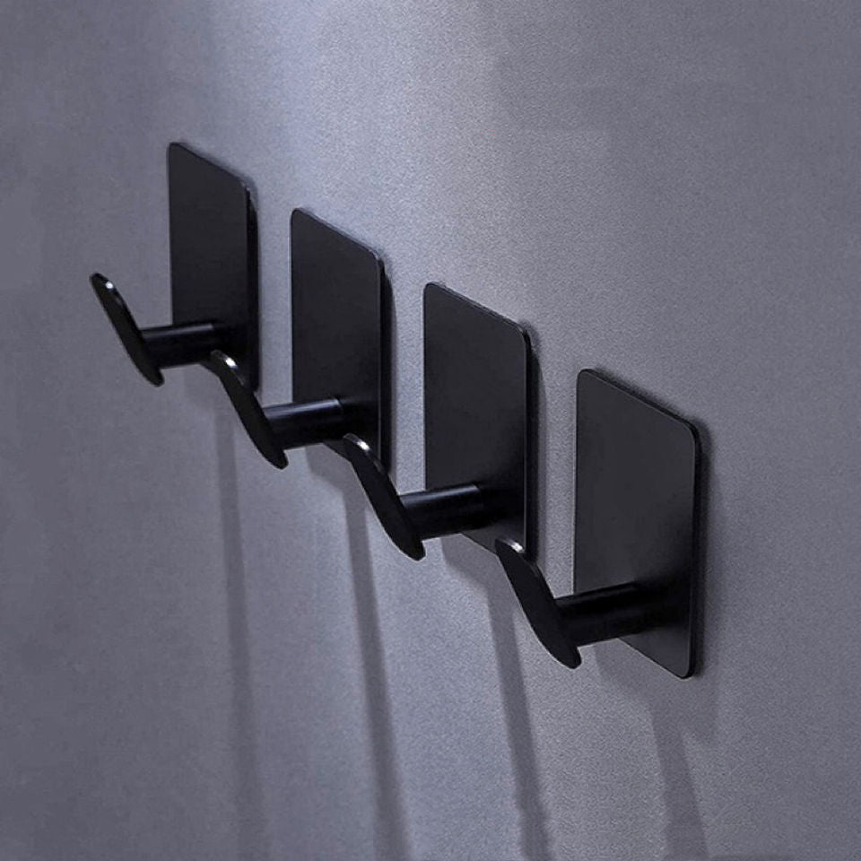 Adhesive Hooks for Hanging Towels and Clothes in Bathrooms or Kitchens