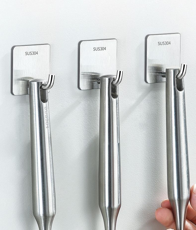 Stainless Steel Hanging Coat Clothes Hook for Cabinet Wall