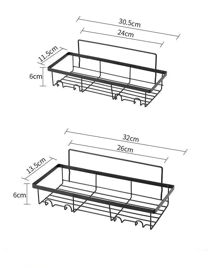 Modern Multifunctional Metal Shelf Shower Caddy Bathroom Corner Storage Organizer Toilet Rack