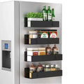 Modern Magnetic Refrigerator Storage Shelf Kitchen Side Hanging Spice Metal Dance Shelves