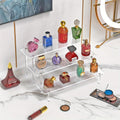 3-Tier Acrylic Bathroom Display Stand, Perfume Organizer, Transparent Cupcake Stand for Decoration and Storage