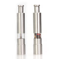 Modern Thumb-Press Stainless Steel Salt and Pepper Grinder for Black Pepper and Sea Salt