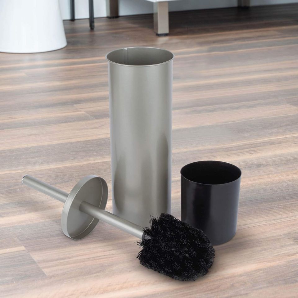 Premium Stainless Steel Standing Toilet Brush Set with Modern Design
