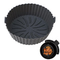 Reusable Silicone Air Fryer Basket for Hot Air Fryers and Ovens, Replaces Parchment Paper Liners