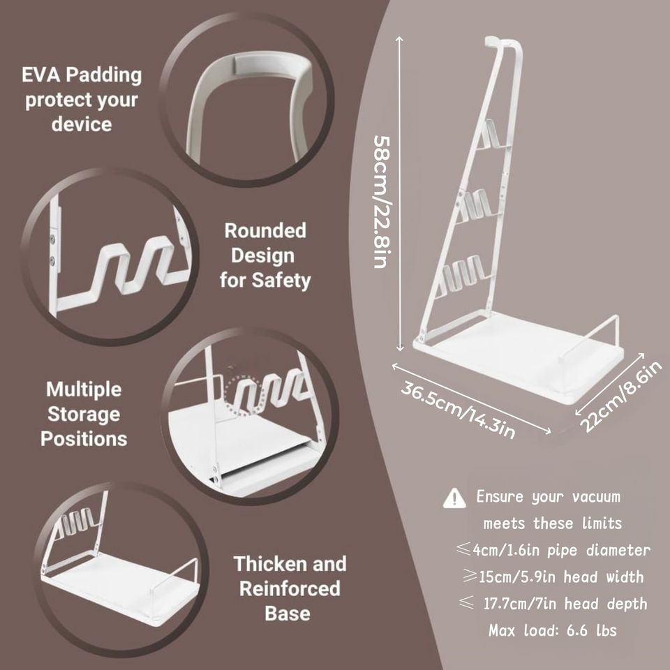 Adjustable Durable Metal Organizer for Portable Multipurpose Handheld Vacuum Holder