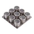 Magnetic Spice Rack Set, Stainless Steel Kitchen Multifunctional Countertop Spice Shelf