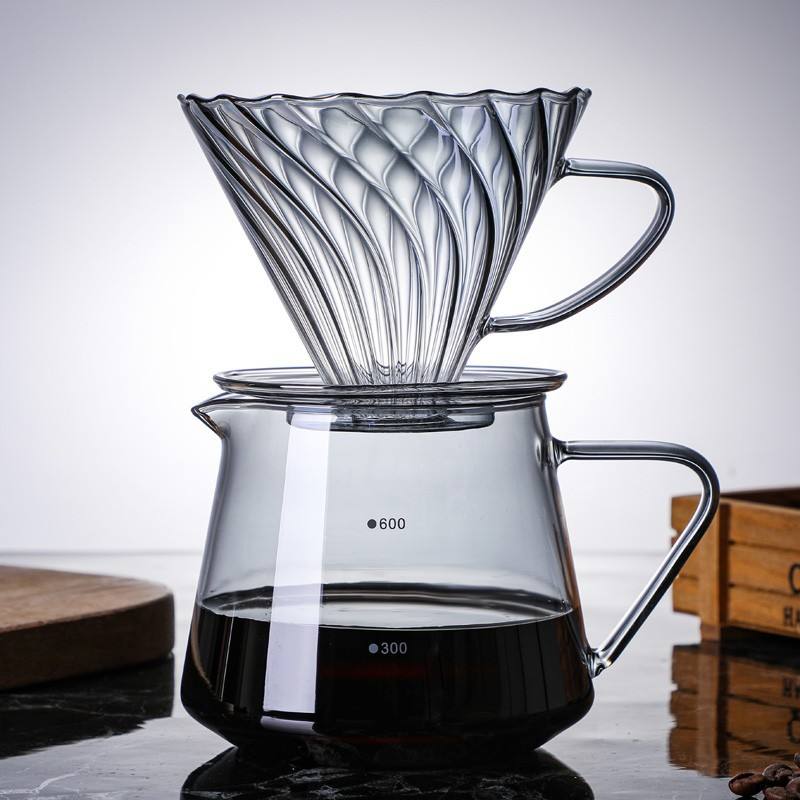 Glass Coffee Dripper with Glass Handle