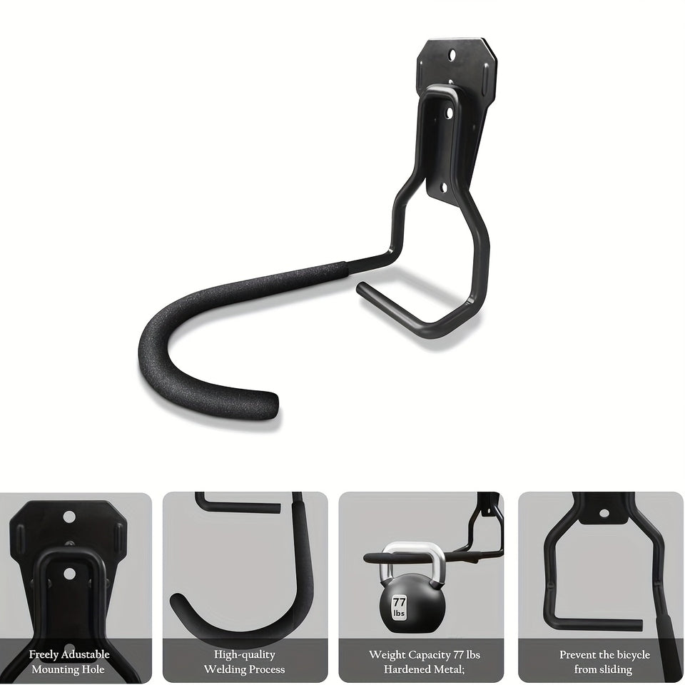 Bicycle Storage Rack Wall Mount Space Saving Vertical Garage Bike Holder Storage Stand