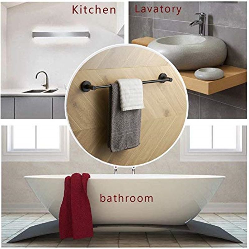 Adjustable Stainless Steel Telescopic Bathroom Shelf Towel Holder