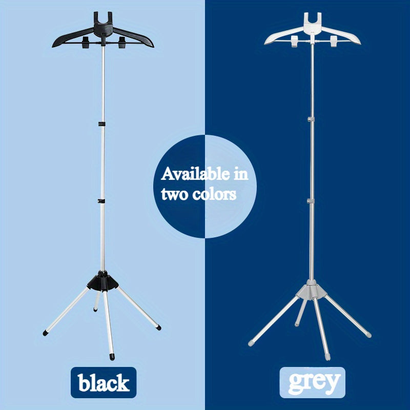 Adjustable Folding Laundry Dryer with Steam Iron Organizer